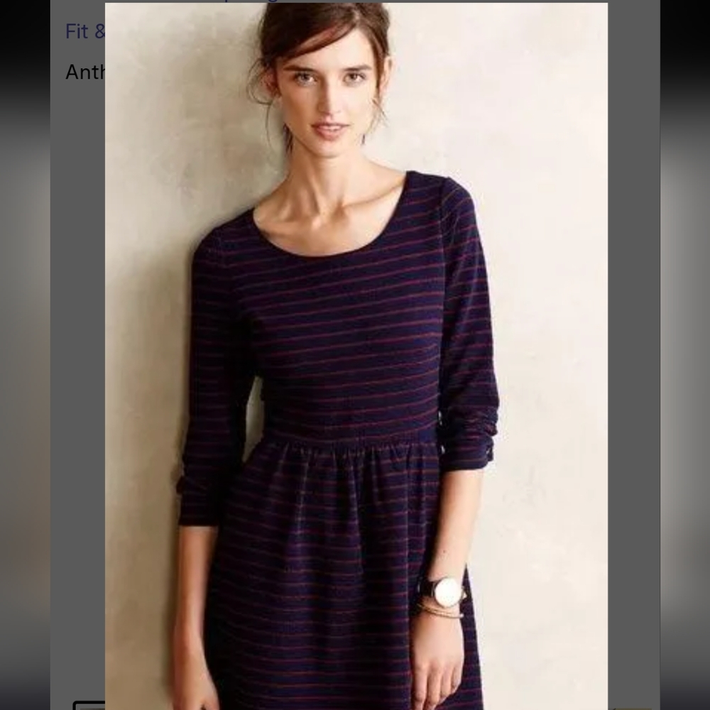 Anthropologie Maeve Brenna Striped Dress